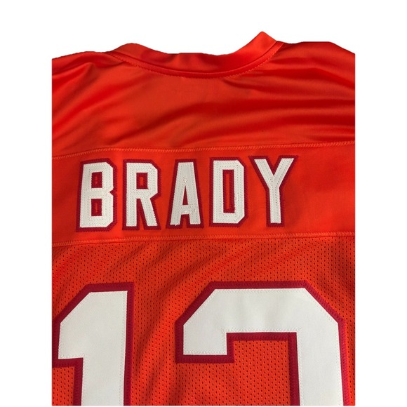 Tampa Bay Tom Brady Facsimile Autographed Orange Retro Auto Jersey Size Men's XL - Picture 8 of 15